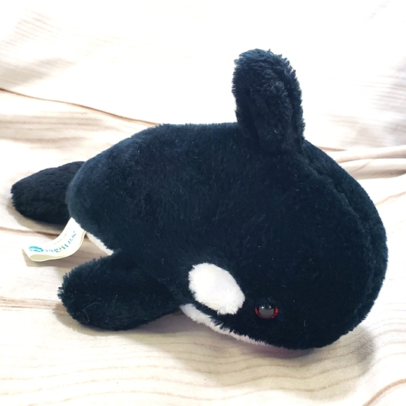 SeaWorld Shamu Orca Killer Whale Plush Stuffed Toy Vintage 10 Inch 1987 - Picture 1 of 10